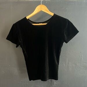 Black Velvet Top